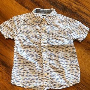Oshkosh fish print button down